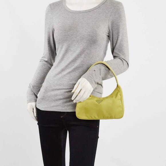 Prada Light Green Tessuto Nylon Mini Bag - Picture 2 of 10